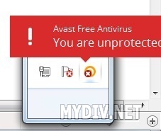 avast says you are unprotected